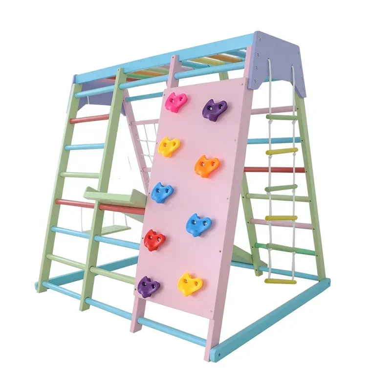 Kids Outdoor Climbing Frame - Set da arrampicata in legno per