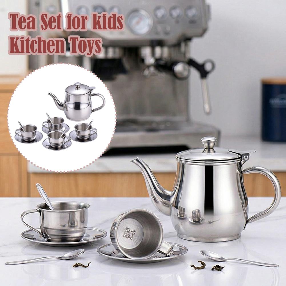 Set da Tè in Acciaio Inossidab - Kids Outdoor Kitchen Accessories recensione e prezzo